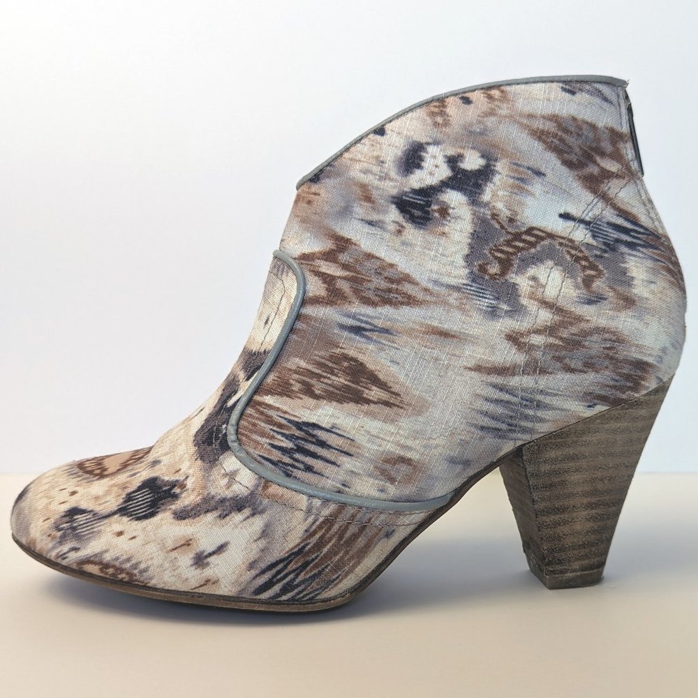 Anthropologie Sixty Seven Ikat Boots, 3" Heel, Size: 38, Made in Spain